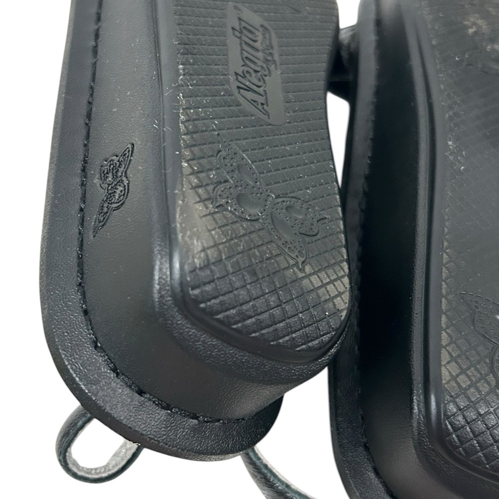 ALEGRIA Kendra Black Shimmer T-Strap KEN-765 Sandals Womens - Picture 4 of 14